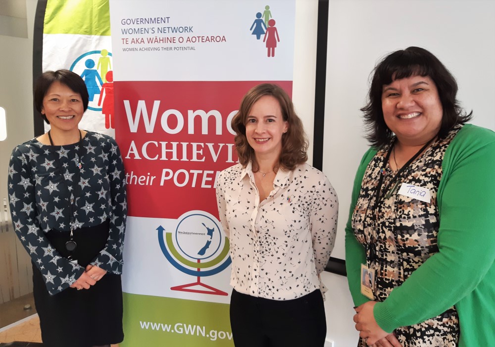 Liz Chin, Jane Hodgen and Tania Sauvao from Inland Revenue's Women's Network