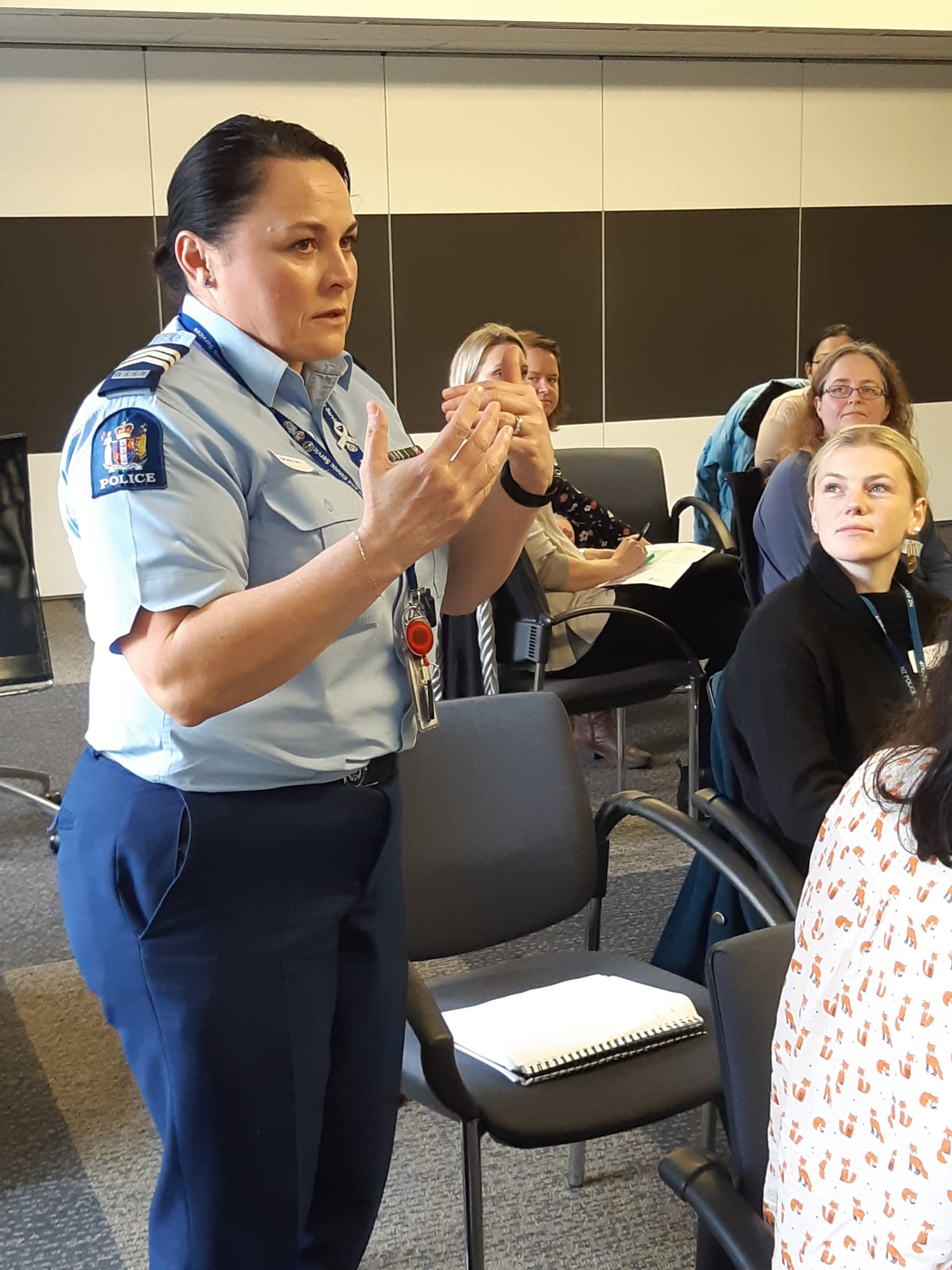 Participants contribute to discussion and action points