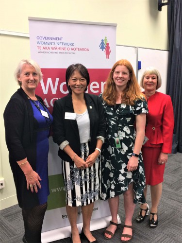 Liz, Ruth, Hilary and Carol at the Speaking with Confidence event