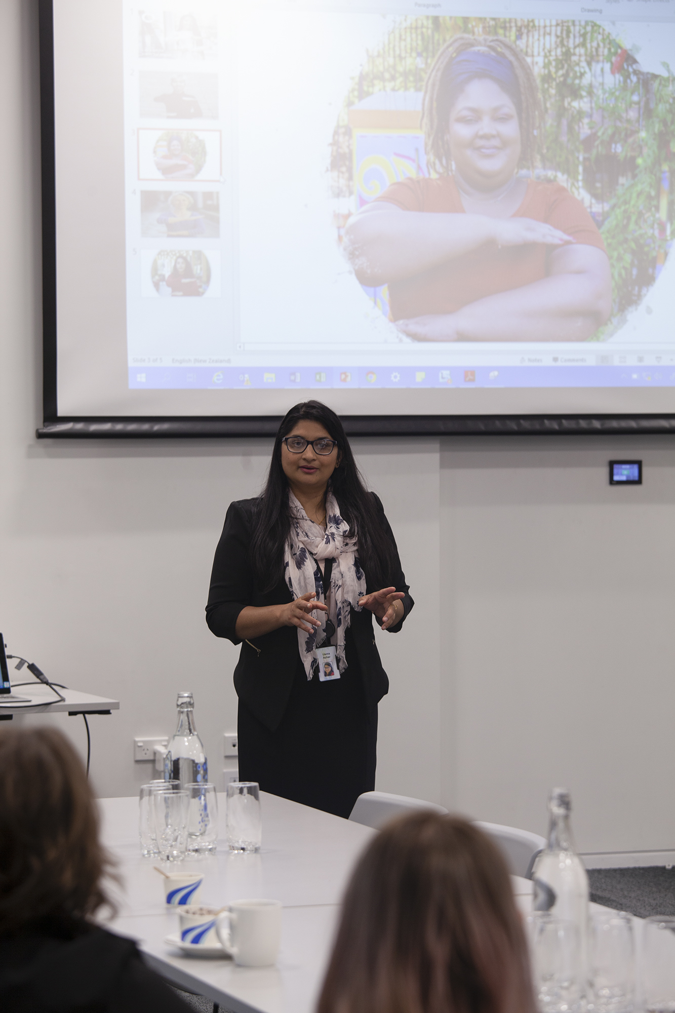 Usma Azhar spoke gender and cultural stereotypes at SGWN's IWD breakfast