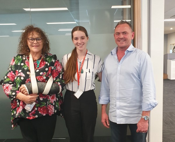 Jennie Farrar-de Wagt, Carmen Holdaway, Justin Rowlands (Deputy Regional Commissioner – Southern Department of Corrections)