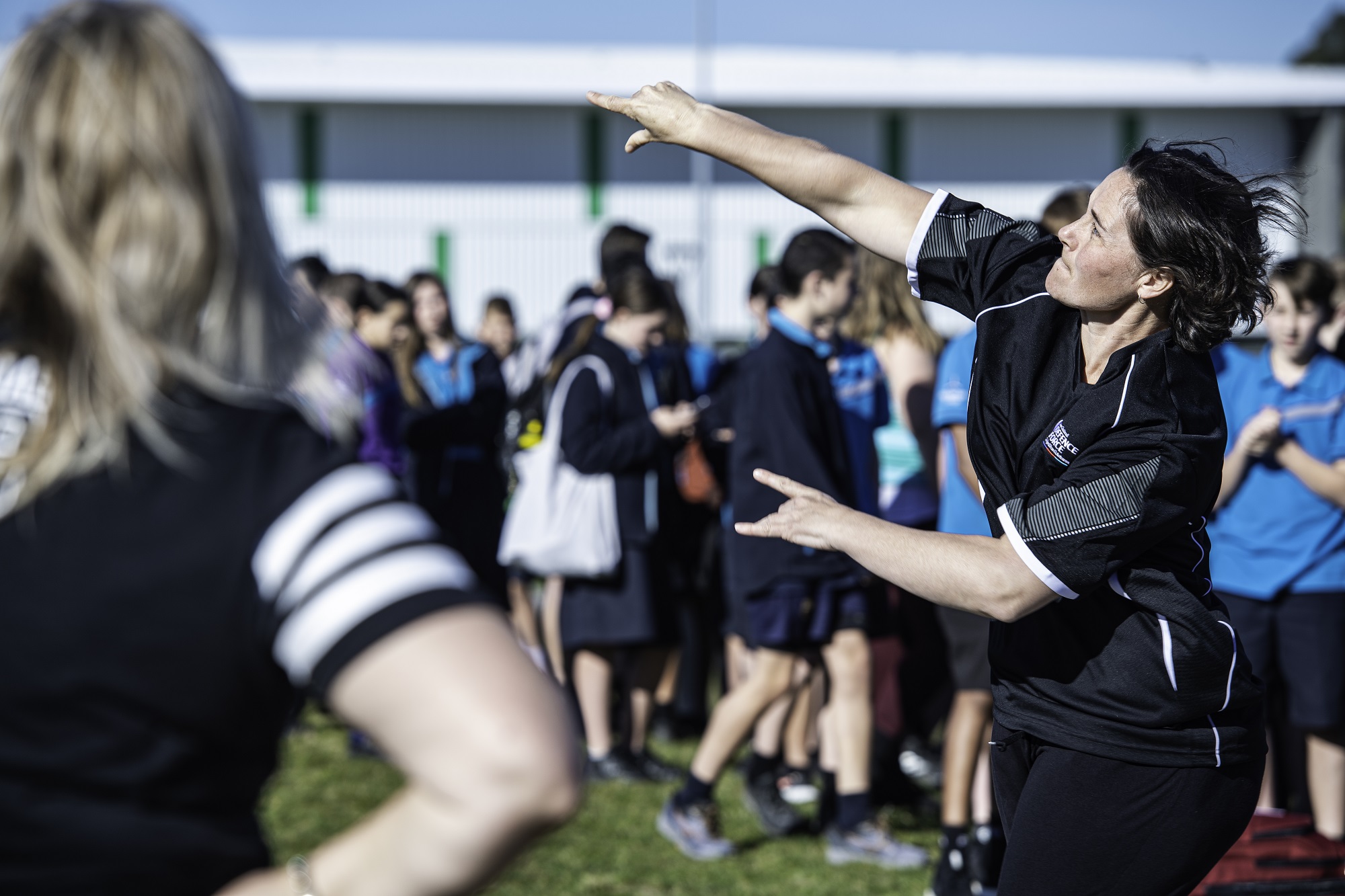 Stacey Adam practices shotput for the Invictus Games